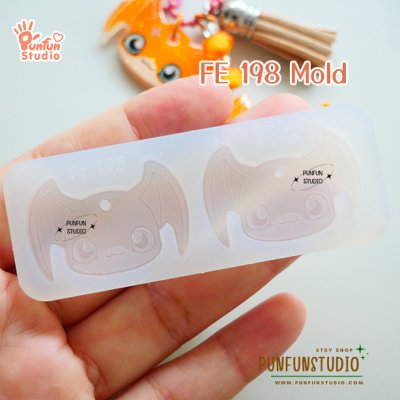 FE 191-198 Digimold Set / Set 8 Molds / Face Earring Mold / Silicone Mold / UV Resin Mold