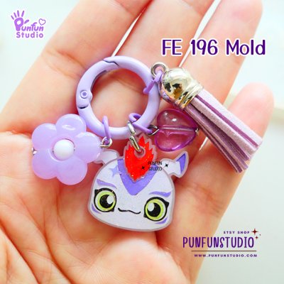 Gomamon  Face Earring Mold