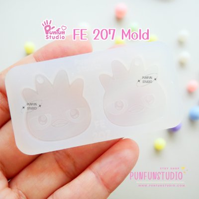 Cute penguin Face Earring Mold