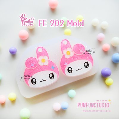 FE 201-208 Cutie Mold Set / Set 8 Molds / Face Earring Mold / Silicone Mold / UV Resin Mold(copy)