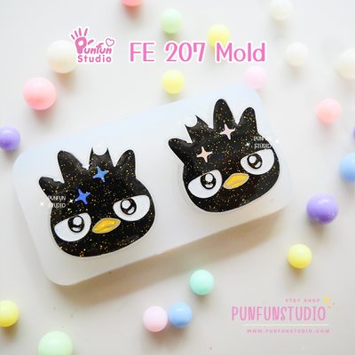 Cute penguin Face Earring Mold