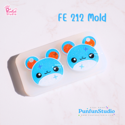 FE 211-218 Pokemold Set / Face Earring Mold / Pokemold / Silicone Mold / UV Resin Mold