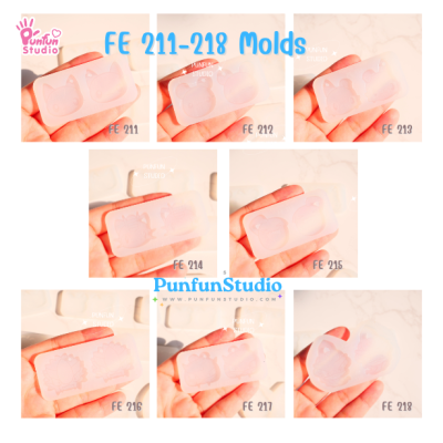 FE 211-218 Pokemold Set / Face Earring Mold / Pokemold / Silicone Mold / UV Resin Mold