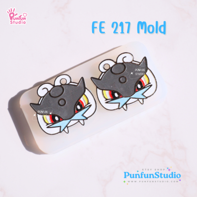 FE 211-218 Pokemold Set / Face Earring Mold / Pokemold / Silicone Mold / UV Resin Mold