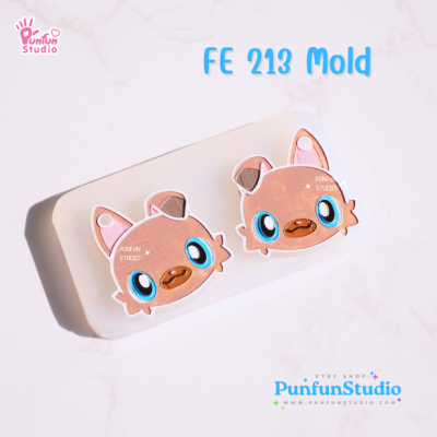 FE 211-218 Pokemold Set / Face Earring Mold / Pokemold / Silicone Mold / UV Resin Mold