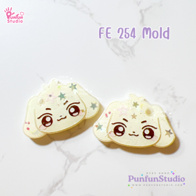 FE 251-258 AT Animal Mold Set / Set 8 Molds / K-POP / Face Earring Mold / Silicone Mold / UV Resin Mold