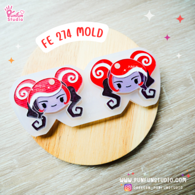 FE 261-280 Demon Hotel Mold Set / Hazbin / Free 20 Earring Part / Silicone Mold / UV Resin Mold