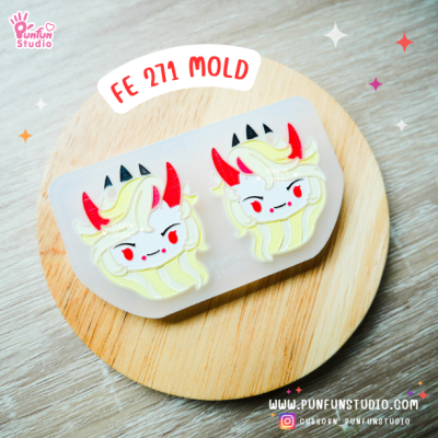 FE 261-280 Demon Hotel Mold Set / Hazbin / Free 20 Earring Part / Silicone Mold / UV Resin Mold