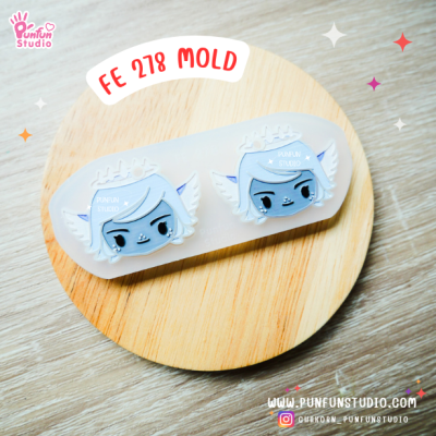 FE 261-280 Demon Hotel Mold Set / Hazbin / Free 20 Earring Part / Silicone Mold / UV Resin Mold