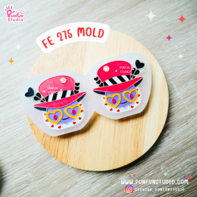 FE 261-280 Demon Hotel Mold Set / Hazbin / Free 20 Earring Part / Silicone Mold / UV Resin Mold