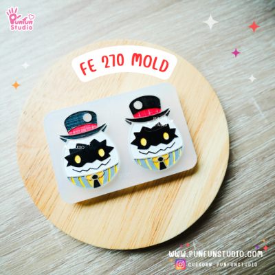 FE 261-280 Demon Hotel Mold Set / Hazbin / Free 20 Earring Part / Silicone Mold / UV Resin Mold