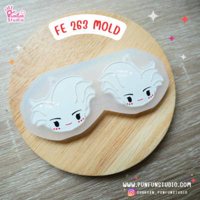 FE 261-280 Demon Hotel Mold Set / Hazbin / Free 20 Earring Part / Silicone Mold / UV Resin Mold