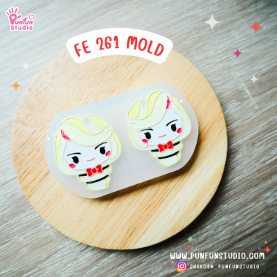 FE 261-280 Demon Hotel Mold Set / Hazbin / Free 20 Earring Part / Silicone Mold / UV Resin Mold