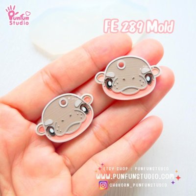 FE 289 Thai pygmy hippopotamus Mold / Silicone Mold / UV Resin Mold