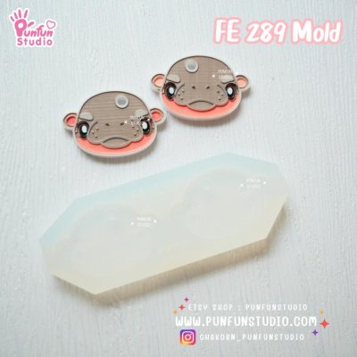 FE 289 Thai pygmy hippopotamus Mold / Silicone Mold / UV Resin Mold