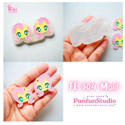 Pony Mold FE 301, 302, 303, 304, 305, 306 / Silicone Mold / UV Resin Mold