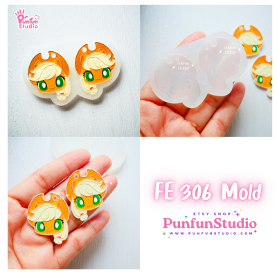 Pony Mold FE 301, 302, 303, 304, 305, 306 / Silicone Mold / UV Resin Mold