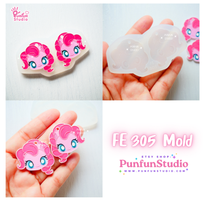 Pony Mold FE 301, 302, 303, 304, 305, 306 / Silicone Mold / UV Resin Mold