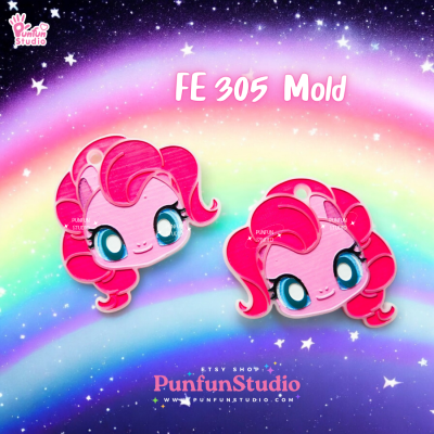 Pony Mold FE 301, 302, 303, 304, 305, 306 / Silicone Mold / UV Resin Mold