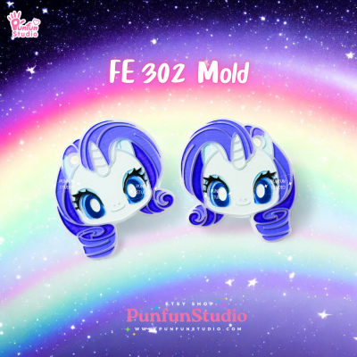 Pony Mold FE 301, 302, 303, 304, 305, 306 / Silicone Mold / UV Resin Mold