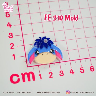 FE 307, 308, 309, 310 Bear Piglet Tiger Donkey Mold / Silicone Mold / UV Resin Mold