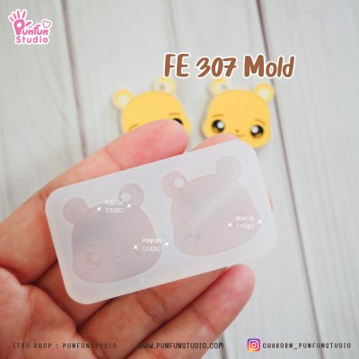 FE 307, 308, 309, 310 Bear Piglet Tiger Donkey Mold / Silicone Mold / UV Resin Mold