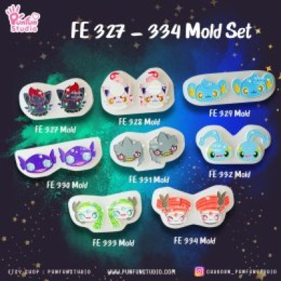FE 327-334 Mold Set / Silicone Mold / UV Resin Mold