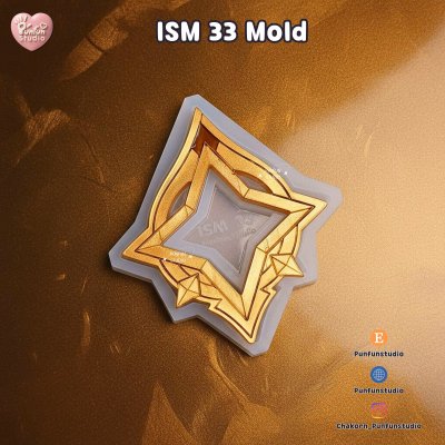 ISM 33, FE 384 Stellar Linchpin Mold / Genshin Vision Frame / Silicone Mold