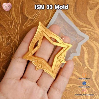 ISM 33, FE 384 Stellar Linchpin Mold / Genshin Vision Frame / Silicone Mold