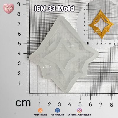 ISM 33, FE 384 Stellar Linchpin Mold / Genshin Vision Frame / Silicone Mold