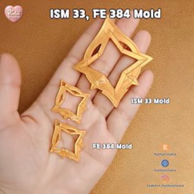 ISM 33, FE 384 Stellar Linchpin Mold / Genshin Vision Frame / Silicone Mold