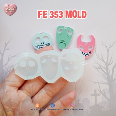 FE 353 Lock, Shock, Barrel Masks Mold / Silicone Mold / UV Resin Mold