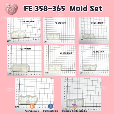 FE 374-381 Pokemold Set / Earring Mold / Silicone Mold / UV Resin Mold