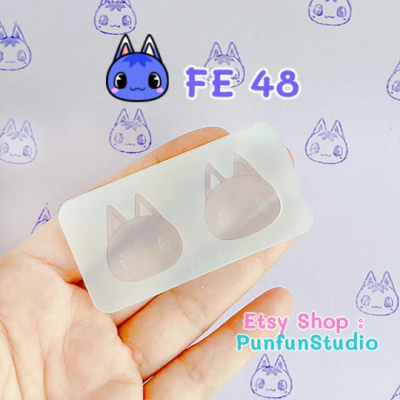 FE 41 - 48 Face Earring Mold  / Face Earring Mold / Animal Crossing Mold / Silicone Mold สำเนา