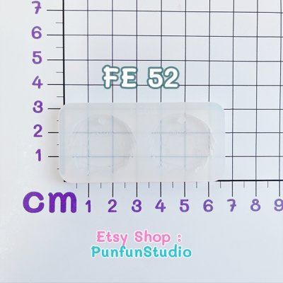 FE 49, 50, 51, 52, 53, 54, 55, 56 Mold / Ninja Face Earring Mold / Silicone Mold / UV Resin Mold