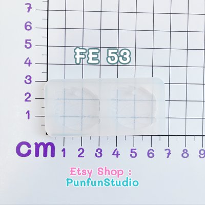 FE 49, 50, 51, 52, 53, 54, 55, 56 Mold / Ninja Face Earring Mold / Silicone Mold / UV Resin Mold