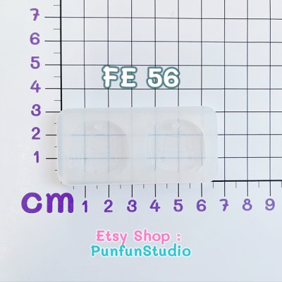FE 49, 50, 51, 52, 53, 54, 55, 56 Mold / Ninja Face Earring Mold / Silicone Mold / UV Resin Mold