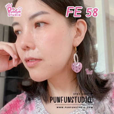 FE 57-62 Mold Set / D Slayer Face Earring Mold / 6 pieces / Silicone Mold / UV Resin Mold