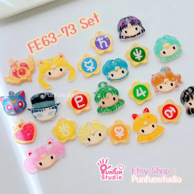 Sailor Moon Face Earring Mold Set