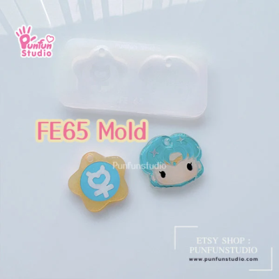 Sailor Mercury  Face Earring Mold