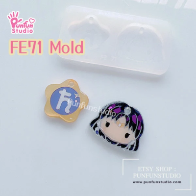 Sailor Saturn Face Earring Mold