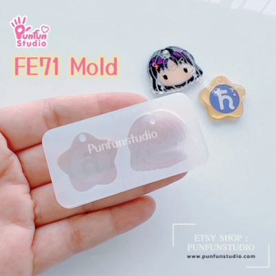 Sailor Saturn Face Earring Mold