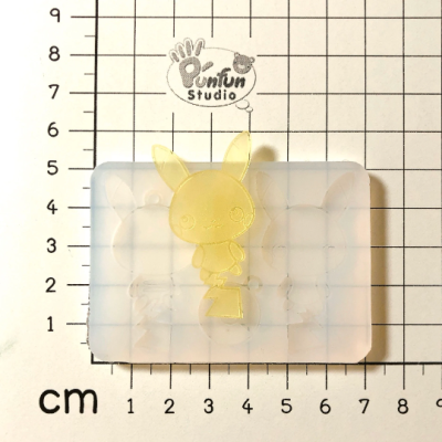 FNB 01 Pika mold / Front & Back Mold / Pokemon Mold / Silicone Mold