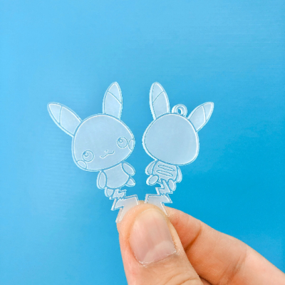 FNB 01 Pika mold / Front & Back Mold / Pokemon Mold / Silicone Mold