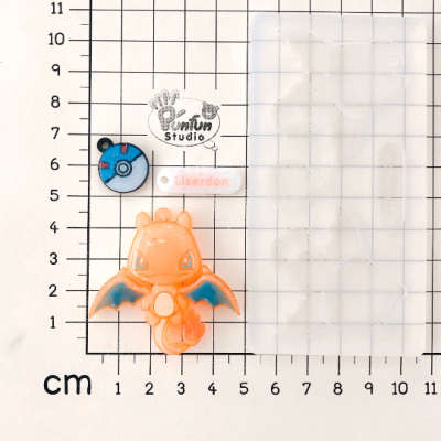 FNB 04 Chariz mold / Front & Back Mold / Pokemon Mold / Silicone Mold