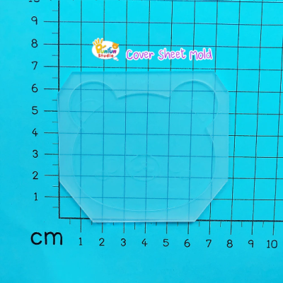 FSM 04 Cutie Kuma / Face Shaker Mold / Shaker Mold + Cover Mold / 2 pieces per set / Silicone Mold