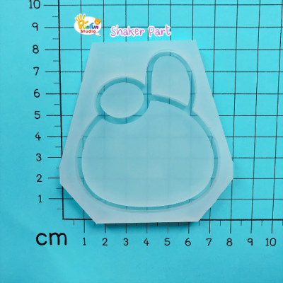 FSM 07 Cutie Bunny / Face Shaker Mold / Shaker Mold + Cover Mold / 2 pieces per set / Silicone Mold