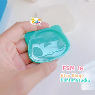 FSM 16 Bulba / Face Shaker Mold / Shaker Mold + Cover Mold / 2 pieces per set / Silicone Mold