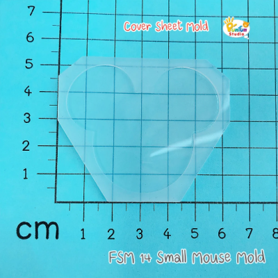 FSM 14 Small Mouse / Face Shaker Mold / Shaker Mold + Cover Mold / 2 pieces per set / Silicone Mold