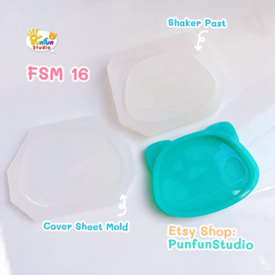 FSM 16 Bulba / Face Shaker Mold / Shaker Mold + Cover Mold / 2 pieces per set / Silicone Mold